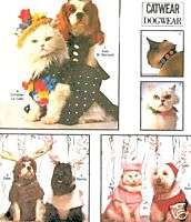 SIMPLICITY 8936 OOP Dog & Cat Costume & Collars Pattern  