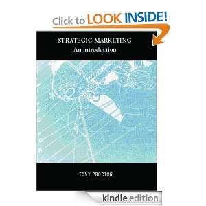 Strategic Marketing Tony Proctor  Kindle Store