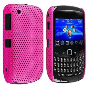  Pink Meshed Rear Hard Rubberized Case with FREE Mirror Screen 