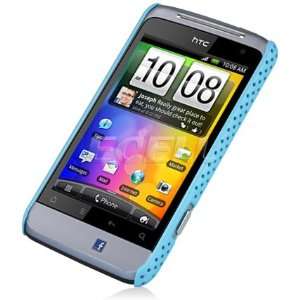    SKY BLUE PERFORATED MESH HARD BACK CASE FOR HTC SALSA Electronics
