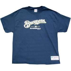   Brewers Authentic Collection Fastball Youth T Shirt