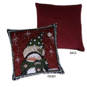  Famous Maker Tapestry Snowman Decorator Pillow Other 