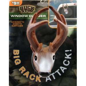   Head 3 Dimensional Window Clinger Big Rack Attack 