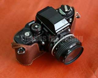   leather bag case cover for Nikon F3 camera handmade article  