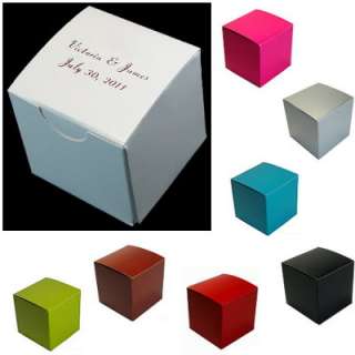 Personalized Candy Wedding Favor Treat Box 2x2 100 Custom bxs  