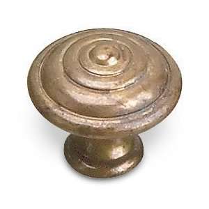   solid brass 1 1/8 diameter knob in oxidized bras