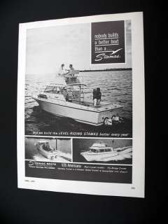 Stamas Fly Bridge Cruiser boat yacht 1970 print Ad  
