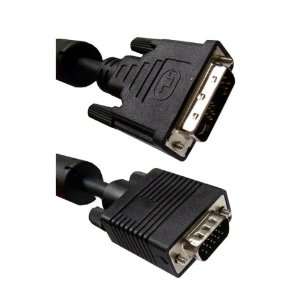    DVI A / HD15 (VGA) Cable, Black color 3 Meter (10 ft) Electronics