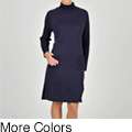 Lennie for Nina Leonard Womens Turtleneck Sweater Dress