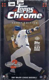 2007 Topps Chrome Baseball Factory Sealed Hobby Box  