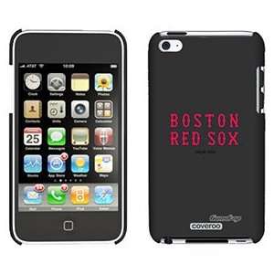  Boston Red Sox Text on iPod Touch 4 Gumdrop Air Shell Case 