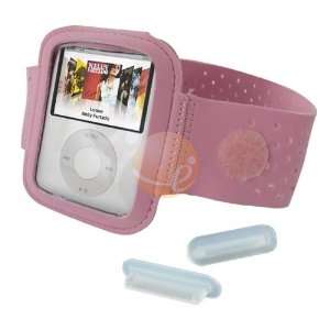  For iPod Nano 3rd Generation Pink Sport Armband+Gift  