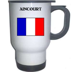  France   AINCOURT White Stainless Steel Mug Everything 