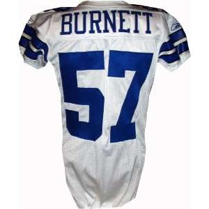  Kevin Burnett #57 2007 Cowboys Game Issued White Jersey 