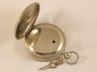 EARLY & UNCOMMON PRIVATE LABEL SILVER ELGIN ANTIQUE POCKET WATCH 