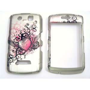  New Silver Pink Wing Heart Art Color Design Blackberry 