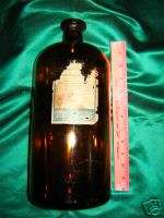 Large Antique Medicine Apothecary Memphis TN Bottle N R  