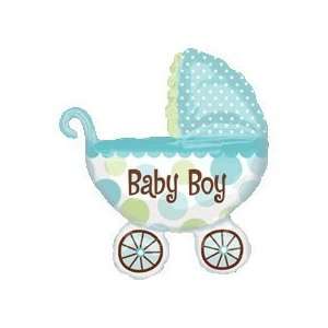 Baby Boy Buggy Shower Balloon Super Shape Toys & Games