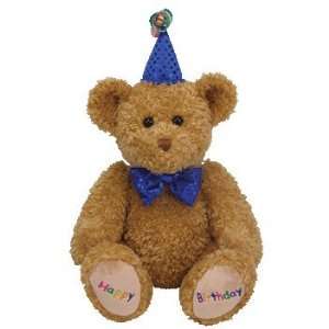     HAPPY BIRTHDAY the Bear (Blue Hat & Tie) (13 inch) Toys & Games