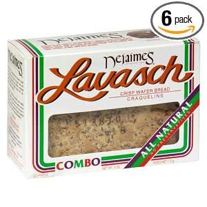 Nejaimes Lavasch Multiseed, Restaurant Style 5.5 ounce Boxes (Pack of 