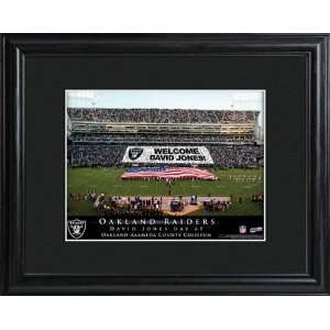  Oakland Raiders Personalized NFL Stadium Print with Wood 