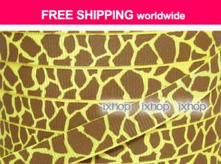   Giraffe Spot (16 Colors U PICK) Grosgrain Ribbon 7100/97 x101  
