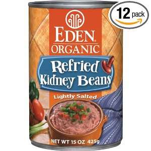 Eden Organic Refried Kidney Beans, 15 Ounce Cans (Pack of 12)  