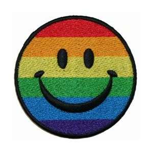  Smiley Rainbow Happy Face Iron On Applique Patch Arts 