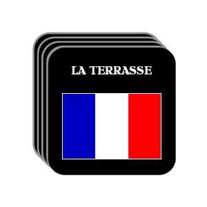  France   LA TERRASSE Set of 4 Mini Mousepad Coasters 