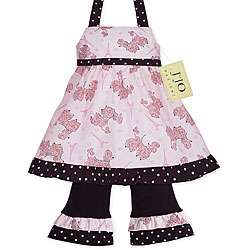 JoJo Designs Infant Girls Pink Boutique Dress Set  