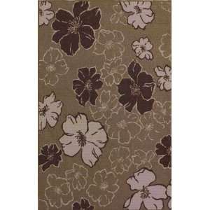  Modern Area Rugs Big Floral Contemporary Taupe 7x9 