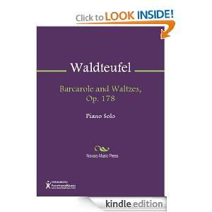 Barcarole and Waltzes, Op. 178 Sheet Music Emile Waldteufel  