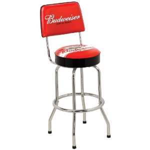  Budweiser Bar Stool with Backrest