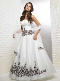   Fashion Noblest Wedding Dress Prom Gown/Evening Dress * Custom Made