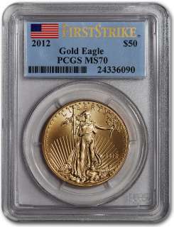 2012 American Gold Eagle (1 oz) $50   PCGS MS70 First Strike  