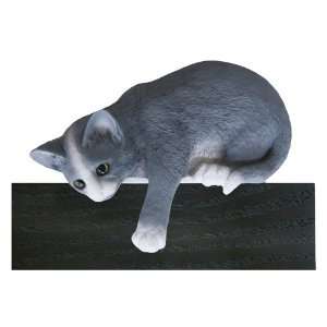  Blue/White Loafer Cat Shelf and Wall Plaque Collectible 