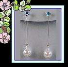 White Pearl Drop Earrings Bridal Jewelry Bridesmaid Jewelry New Boxed 