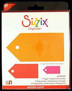 TAGS, TRADITIONAL COMBO DIE, 654688, SIZZIX ORIGINALS  