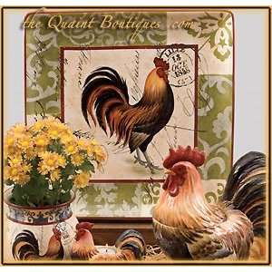  Square Platter   Lille Rooster 10185