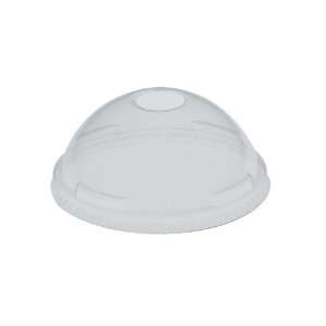 Solo DLR662 0090 Clear PETE Plastic Cold Cup Dome Lid with Hole (Case 