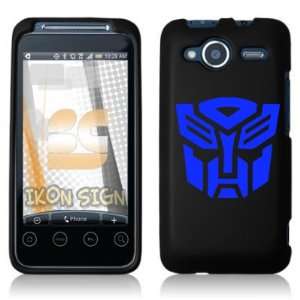 AUTOBOT Transformers   Cell Phone Graphic   1.25X 2.5 BLUE   Vinyl 