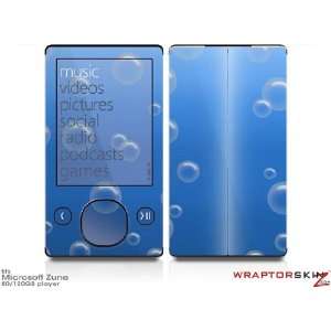 Zune 80/120GB Skin Kit   Bubbles Blue plus Free Screen Protector by 
