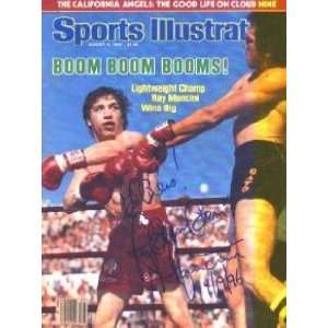 Ray Boom Boom Mancini (Boxing) autographed Sports Illustrated 