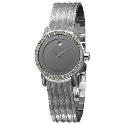   Womens Sapphire Stainless Steel Diamond Watch  