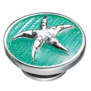 Kameleon Jewelry Silver Starfish on Green JewelPop KJP133G *Authentic 