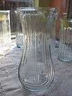 Vintage Large FLUTED HOOSIER CLEAR GLASS VASE #4088 C  