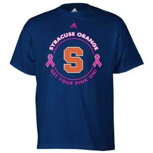  Syracuse Orange adidas Navy Breast Cancer Awareness Live 