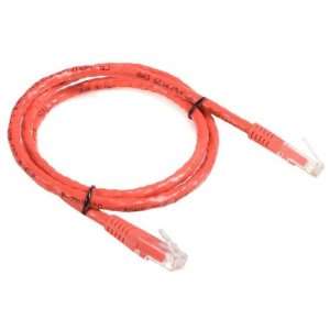  3 ft Red Cat 6 Ethernet Patch Cable