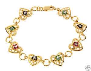 96ctw Diamond, Ruby Emerald Sapphire Tennis Bracelet  