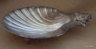 Vintage Reproduction Sheffield Silver Plate Shell Dish 6  